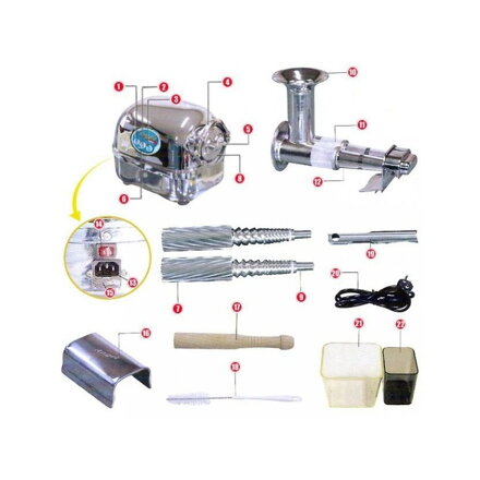 Dvouhřídelový odšťavňovač Angel Juicer 8500S