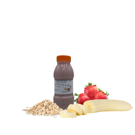 Veganské RAW mléko s jahodou a banánem