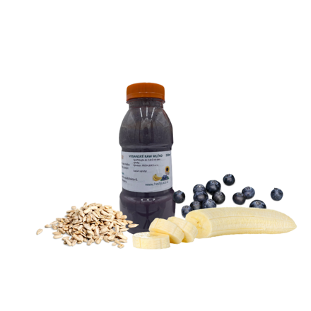 Veganské RAW mléko s borůvkou a banánem